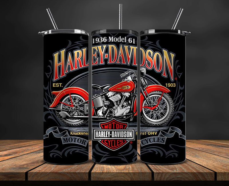 Harley Skinny Tumbler Png, Motor Harley Digital Tumbler Wrap, Moto Tumbler Wrap Design 32