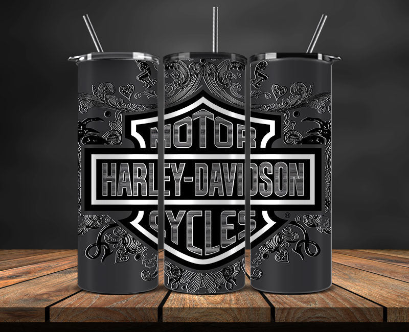 Harley Skinny Tumbler Png, Motor Harley Digital Tumbler Wrap, Moto Tumbler Wrap Design 35