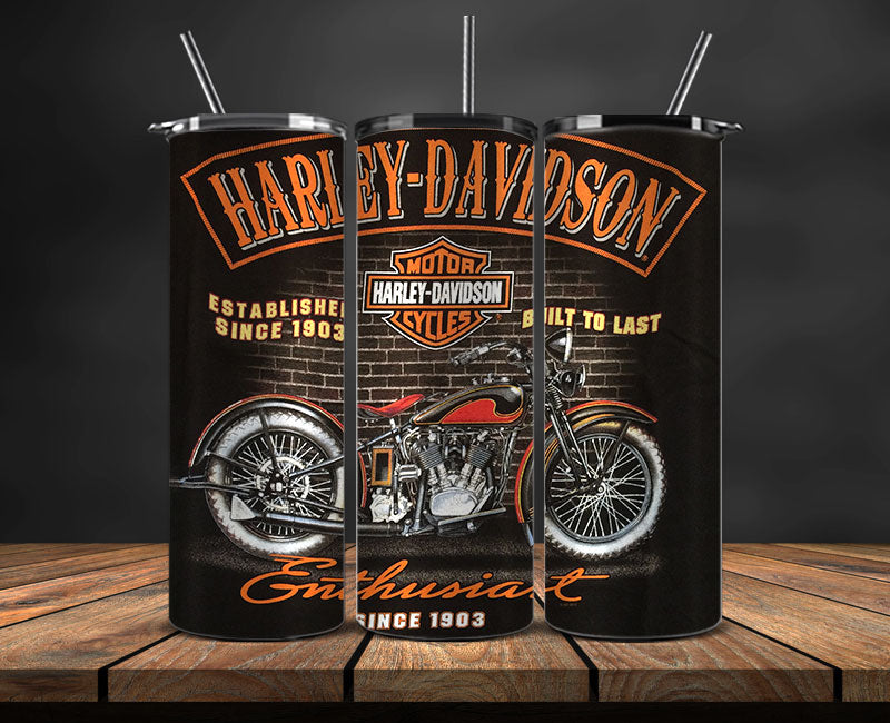 Harley Skinny Tumbler Png, Motor Harley Digital Tumbler Wrap, Moto Tumbler Wrap Design 37