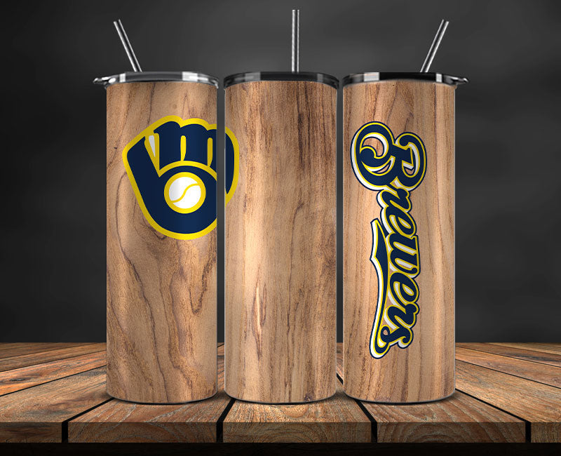 Milwaukee Brewers Tumbler Wrap, MLB Tumbler Pn , MLB Tumbler Wrap Design New-38