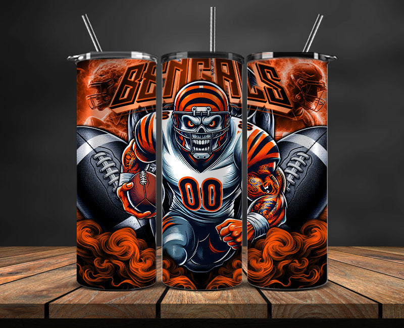 Cincinnati Bengals Tumbler Wrap, NFL Tumbler Wrap By AI, AI Tumbler Wrap 39
