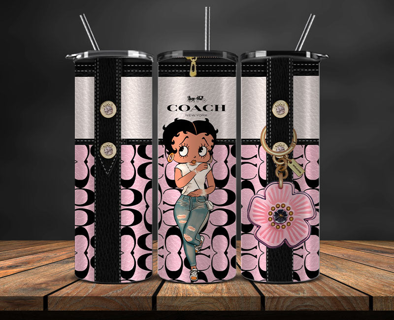 Coach Tumbler Wrap, Coach Tumbler Png ,Luxury Logo Fashion Png 03