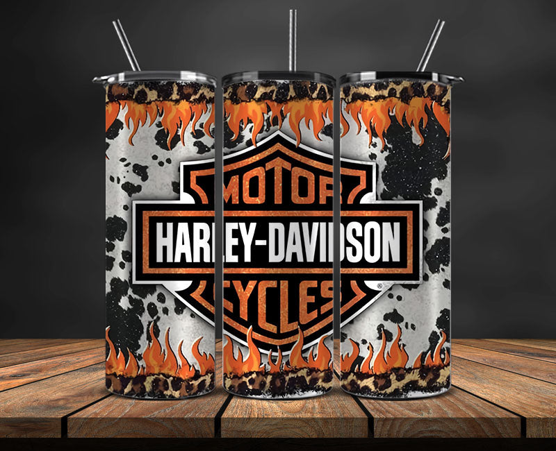 Harley Skinny Tumbler Png, Motor Harley Digital Tumbler Wrap, Moto Tumbler Wrap Design 03