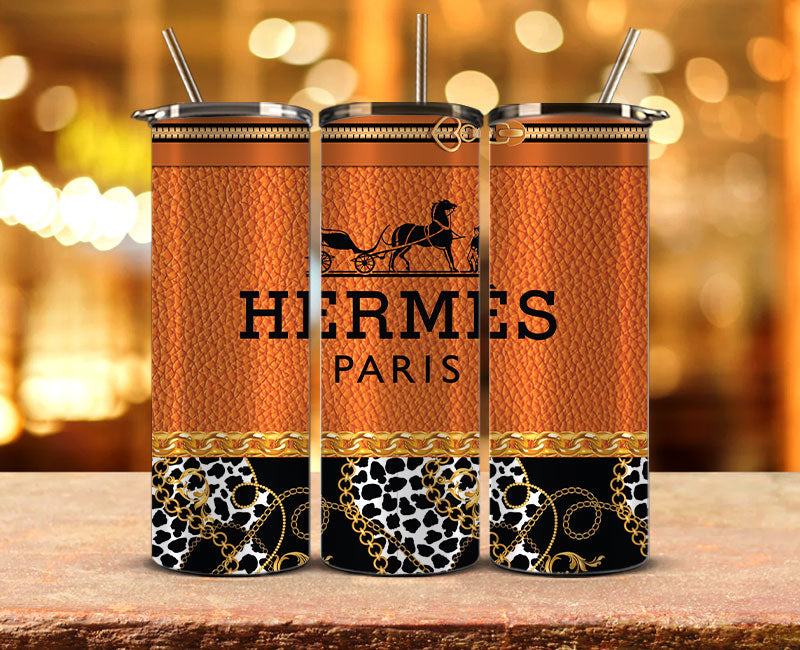 Hermes Tumbler Wrap, Hermes Tumbler Png, Hermes Logo,Luxury Logo Brand 03