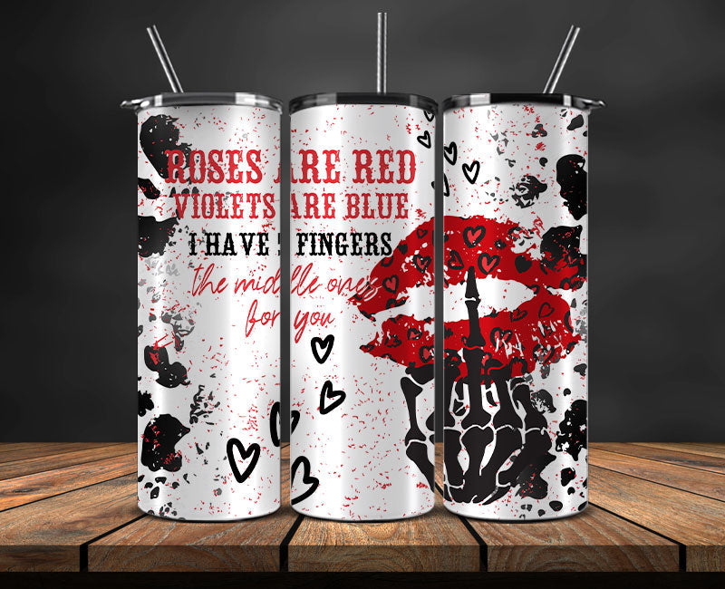 Valentine Tumbler Wrap ,Valentine Tumbler 40