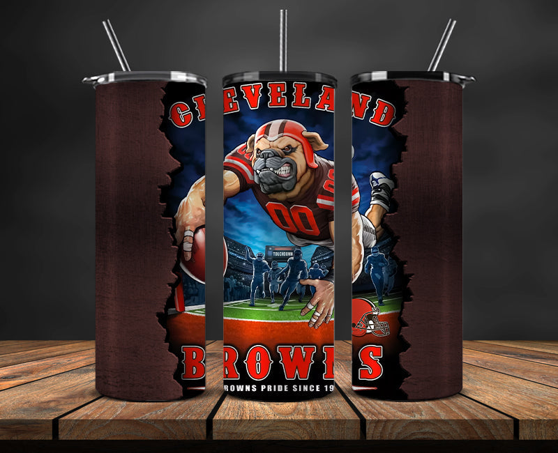 Cleveland Browns Tumbler, BrownsLogo Tumbler ,NFL Season 2023, Design 40