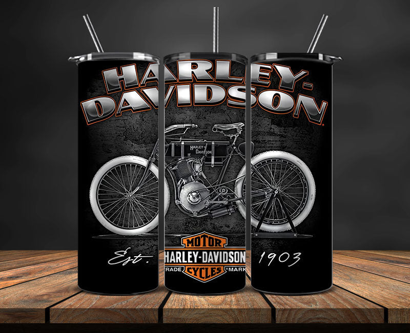 Harley Skinny Tumbler Png, Motor Harley Digital Tumbler Wrap, Moto Tumbler Wrap Design 41