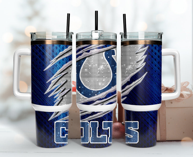 Indianapolis Colts Tumbler 40oz Png, 40oz Tumler Png 44