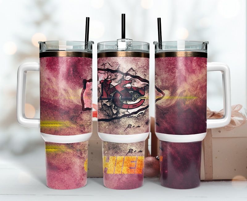 Kansas City Chiefs Tumbler 40oz Png, 40oz Tumbler Skinny 48