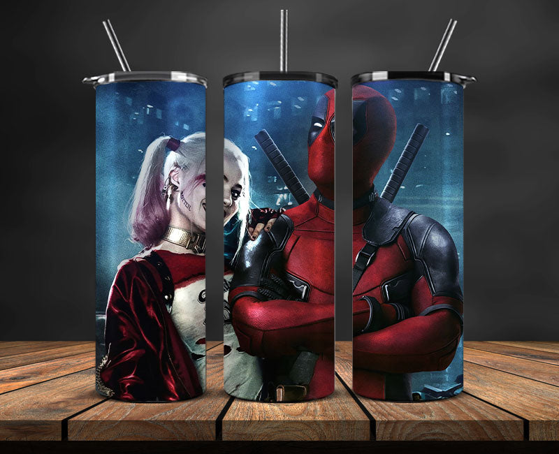 Harley Quinn Tumbler Wrap, Harley Quinn Tumbler 20oz Png,Harley Quinn Tumbler 04