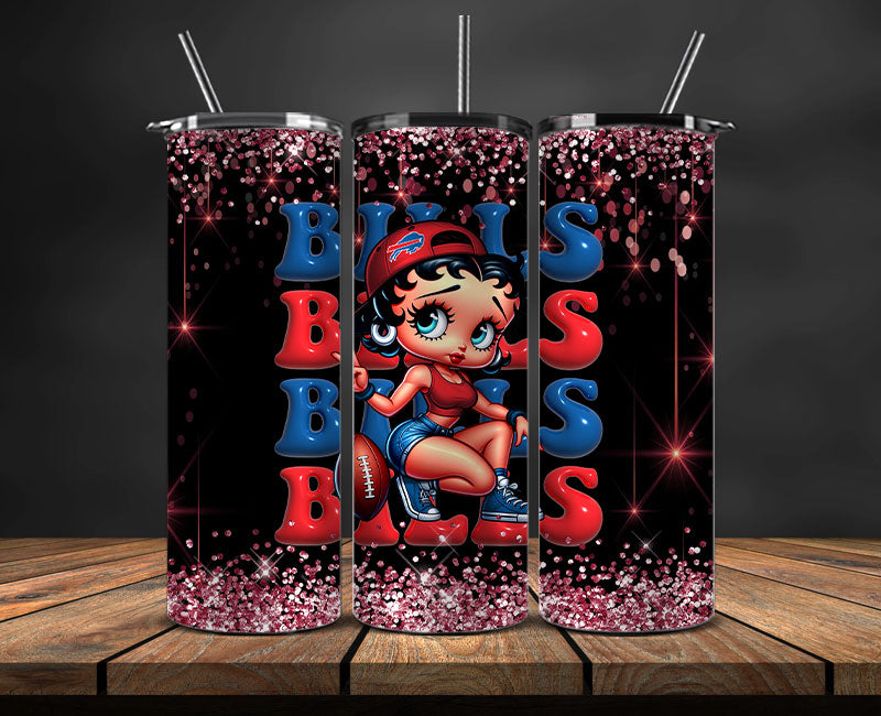 Buffalo Bills Tumbler Wraps, NFL Tumbler Wrap By AI, AI Tumbler Wrap 4