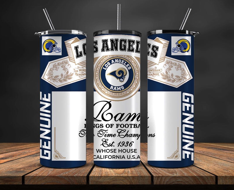 Los Angeles Rams Tumbler Wrap,Vintage Budweise Tumbler Wrap DS 51