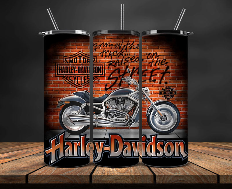 Harley Skinny Tumbler Png, Motor Harley Digital Tumbler Wrap, Moto Tumbler Wrap Design 51