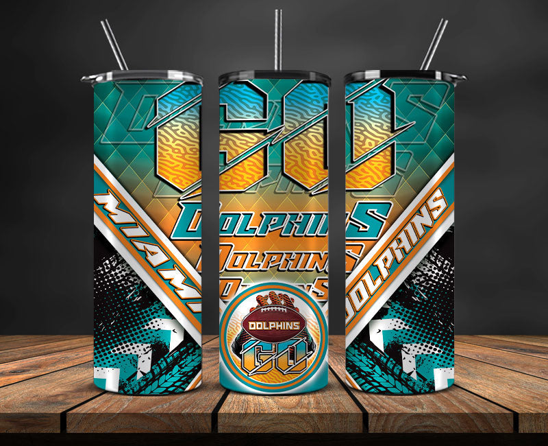 Dolphins Football Png , Sport Wrap ,Sport Tumbler Wrap 51