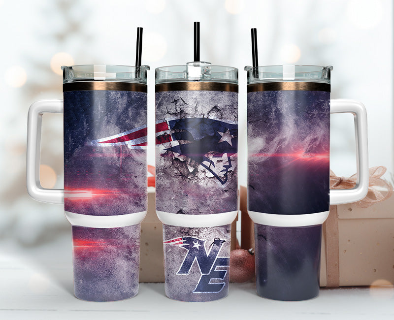 New England Patriots Tumbler 40oz Png, 40oz Tumbler Skinny 54
