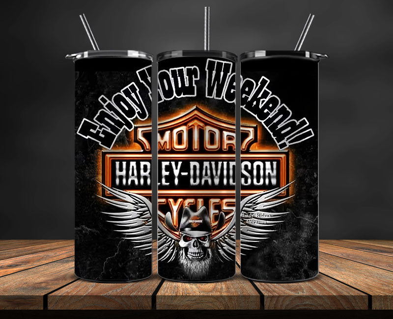Harley Skinny Tumbler Png, Motor Harley Digital Tumbler Wrap, Moto Tumbler Wrap Design 56