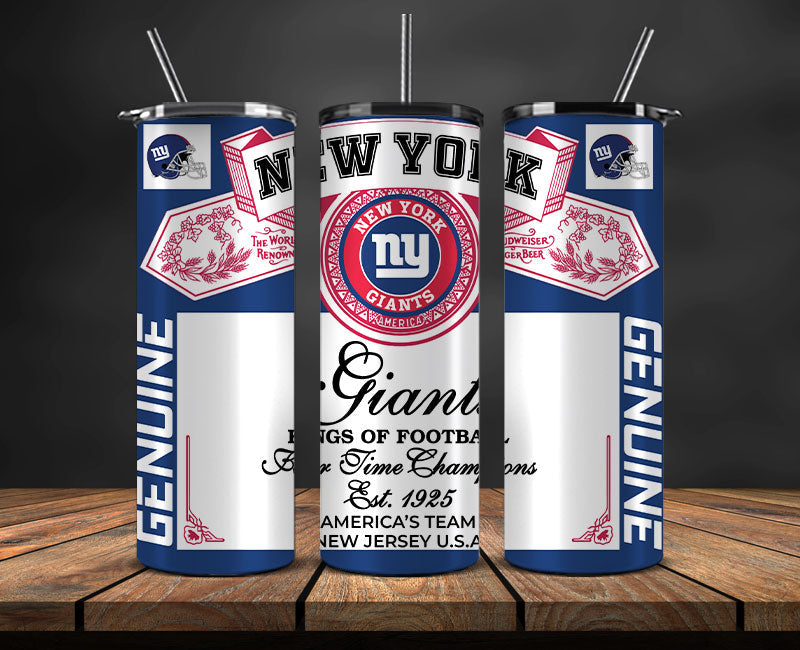New York Giants Tumbler Wrap,Vintage Budweise Tumbler Wrap DS 56