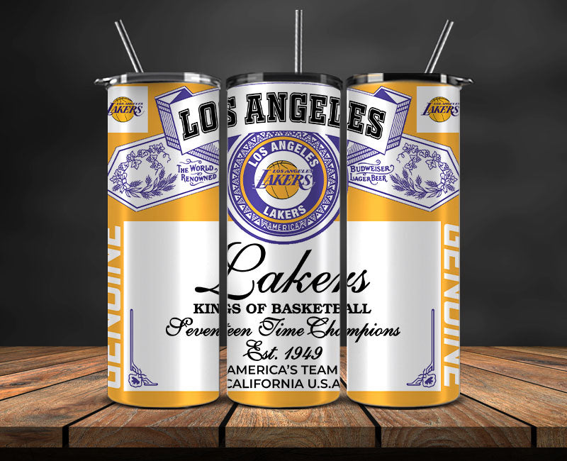 Los Angeles Lakers Tumbler Wrap, NBA Tumbler Png , NBA DS-57