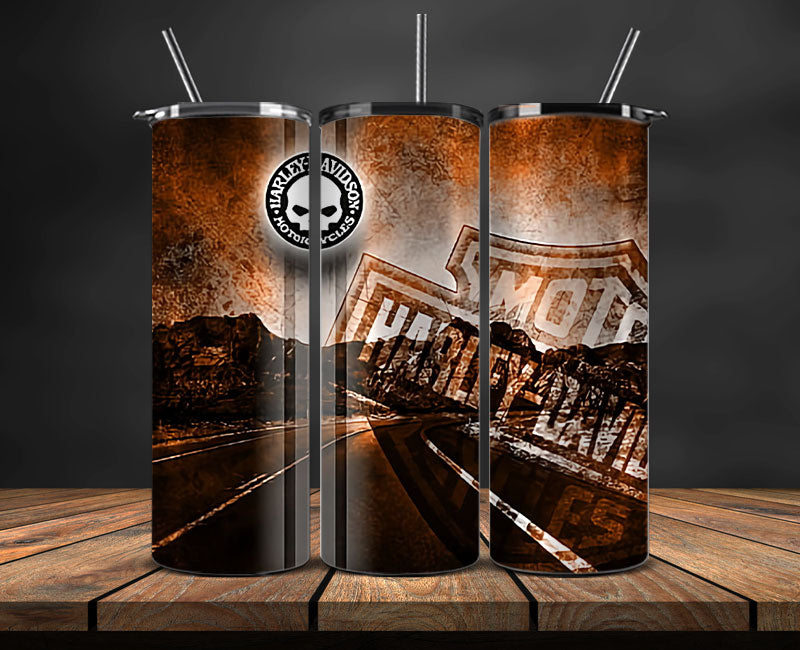 Harley Skinny Tumbler Png, Motor Harley Digital Tumbler Wrap, Moto Tumbler Wrap Design 58
