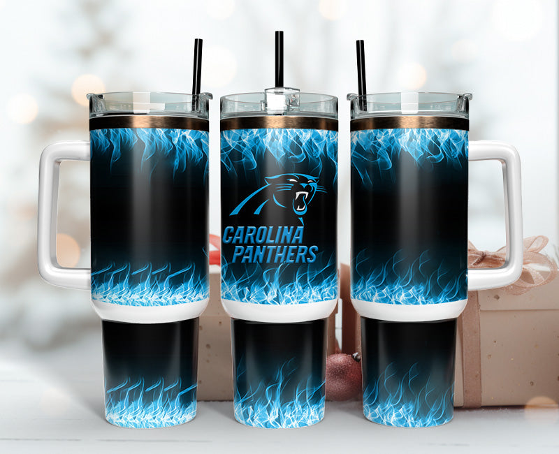 Carolina Panthers 40oz Tumbler,NFL Tumbler 40oz, 40oz Tumbler Sublimation Png , 40oz Tumbler Wrap 05