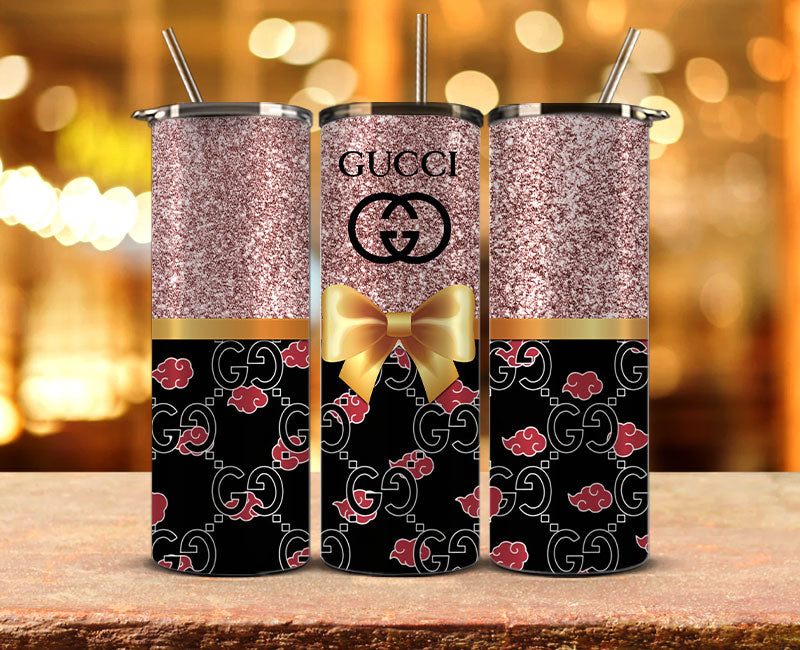 Gucci Tumbler Wrap, Gucci Tumbler Png, Gucci Logo,Luxury Logo Brand 60