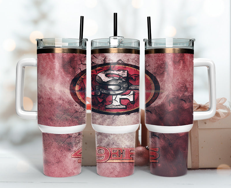 San Francisco 49ers Tumbler 40oz Png, 40oz Tumbler Skinny 60