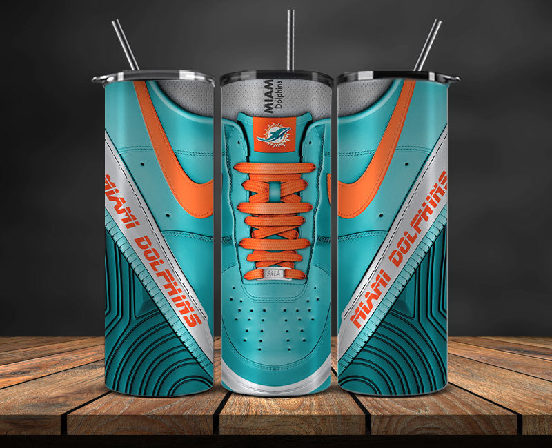 Miami Dolphins Tumbler Wrap, NFL Sneaker Tumbler Wrap 62