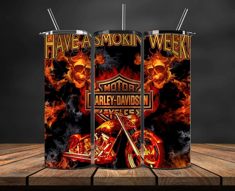 Harley Skinny Tumbler Png, Motor Harley Digital Tumbler Wrap, Moto Tumbler Wrap Design 62