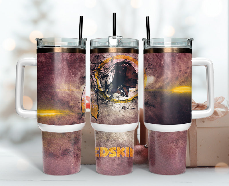 Washington Commanders Tumbler 40oz Png, 40oz Tumbler Skinny 64