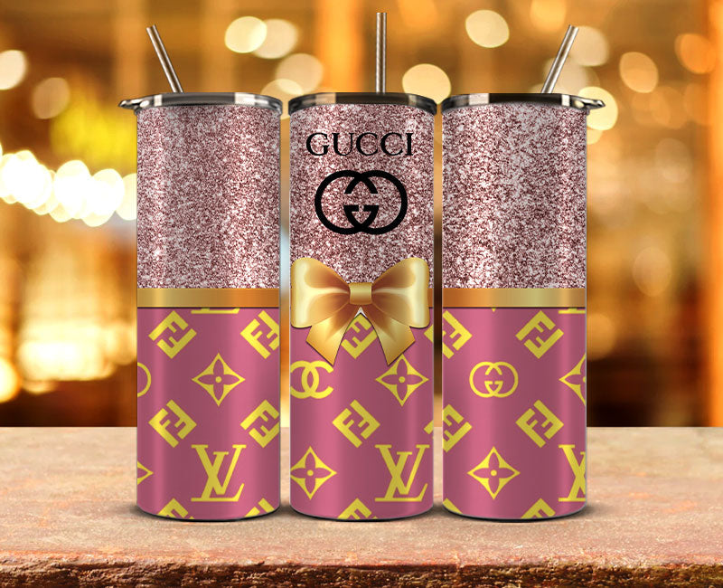 Gucci Tumbler Wrap, Gucci Tumbler Png, Gucci Logo,Luxury Logo Brand 67