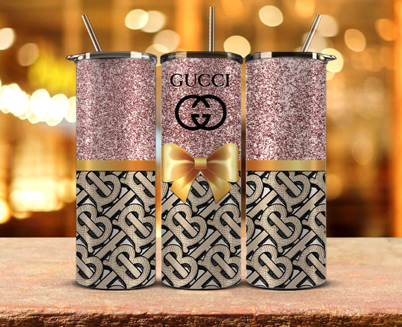 Gucci Tumbler Wrap, Gucci Tumbler Png, Gucci Logo,Luxury Logo Brand 69