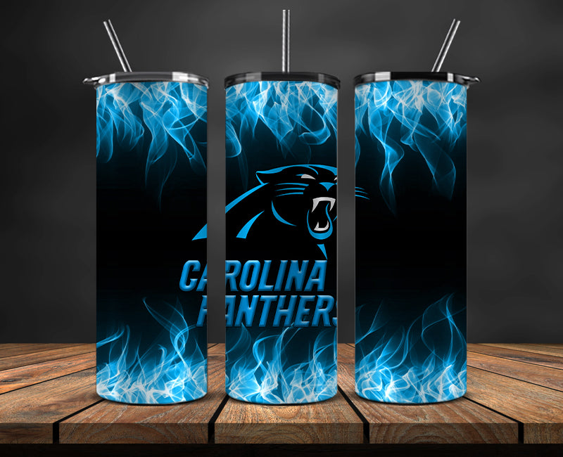 Panthers Tumbler Wrap ,Tumbler 20oz with fire effect 06