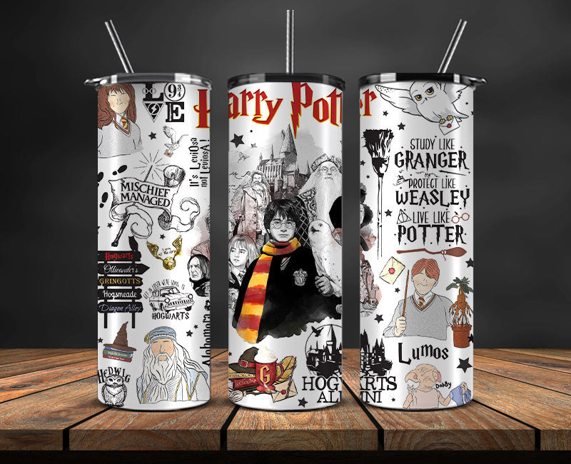 Harry Skinny Tumbler Wrap ,Harry Magic Tumbler , Magic Tumbler, Movie Tumbler Wrap 06
