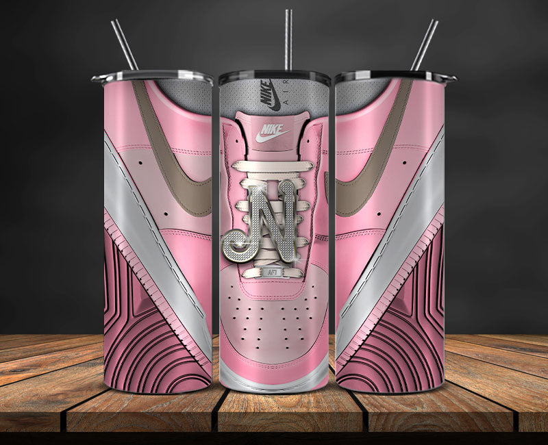 Alphabet Sneaker Tumbler Wrap ,Pink Diamond Sneaker Tumbler Wrap 06