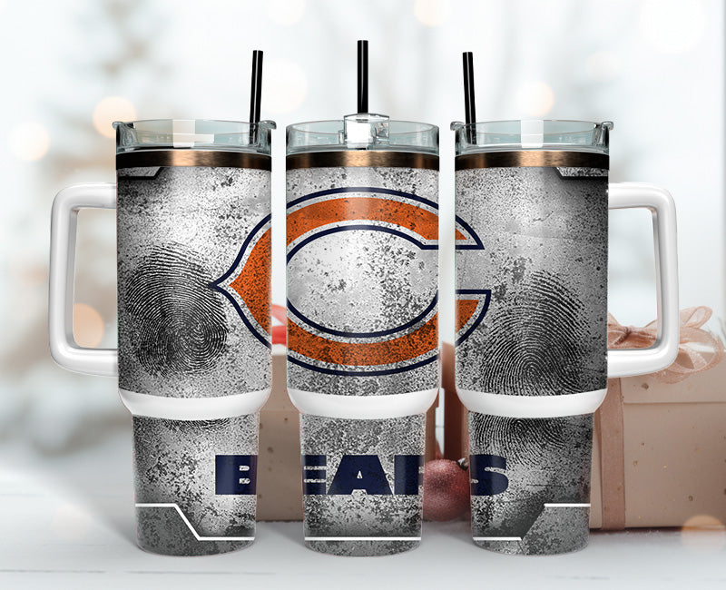 Chicago Bears Tumbler 40oz Png, 40oz Tumbler Skinny 70