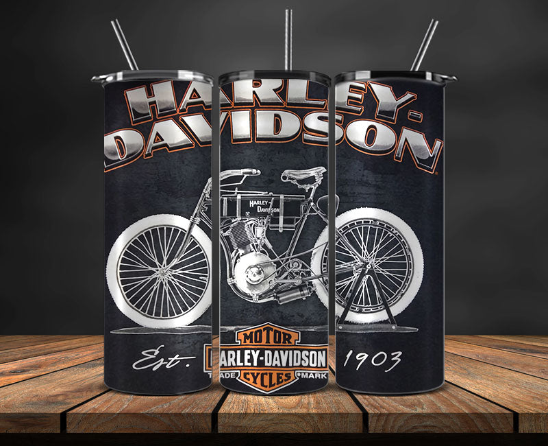 Harley Skinny Tumbler Png, Motor Harley Digital Tumbler Wrap, Moto Tumbler Wrap Design 72