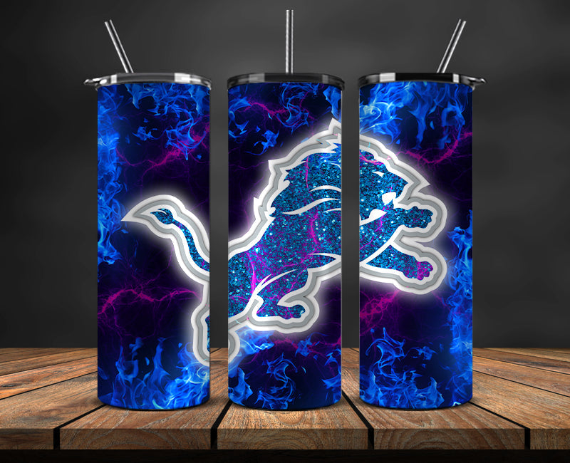 Detroit Lions Tumbler, Detroit Logo Tumbler ,NFL Season 2023, Design 74