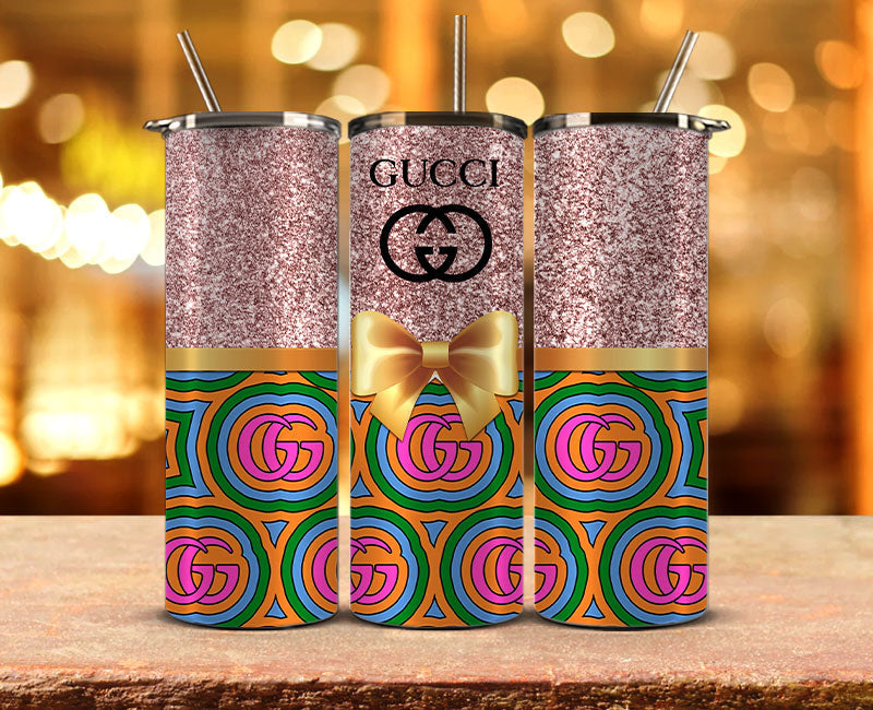 Gucci Tumbler Wrap, Gucci Tumbler Png, Gucci Logo,Luxury Logo Brand 75