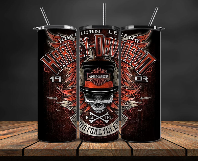 Harley Skinny Tumbler Png, Motor Harley Digital Tumbler Wrap, Moto Tumbler Wrap Design 75