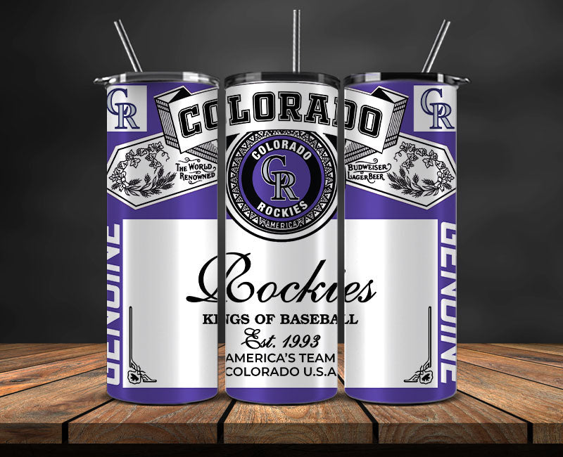 Colorado Rockies Tumbler Wrap, MLB Tumbler Pn , MLB Tumbler Wrap Design New-76