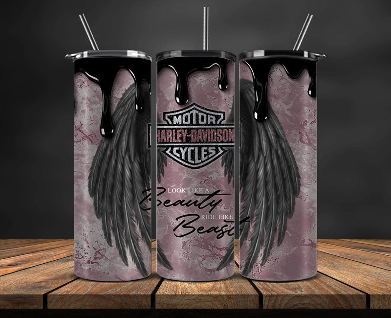 Harley Skinny Tumbler Png, Motor Harley Digital Tumbler Wrap, Moto Tumbler Wrap Design 77