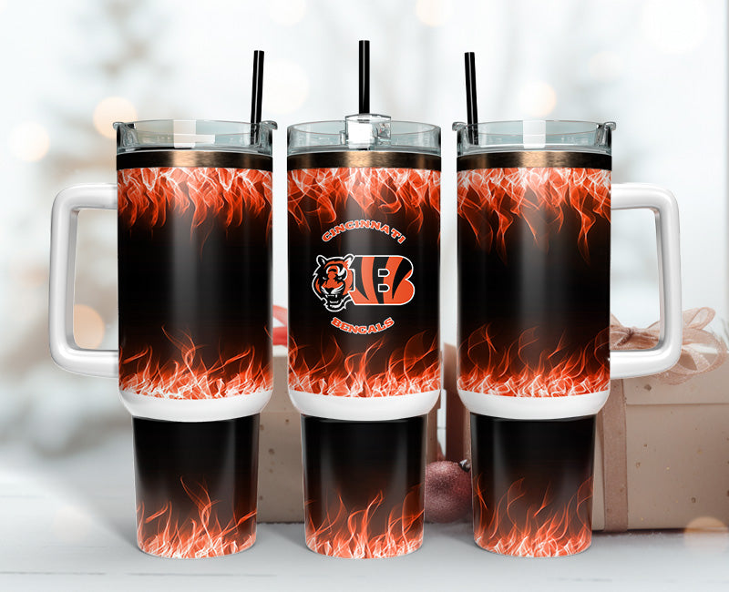 Cincinnati Bengals 40oz Tumbler,NFL Tumbler 40oz, 40oz Tumbler Sublimation Png , 40oz Tumbler Wrap 07