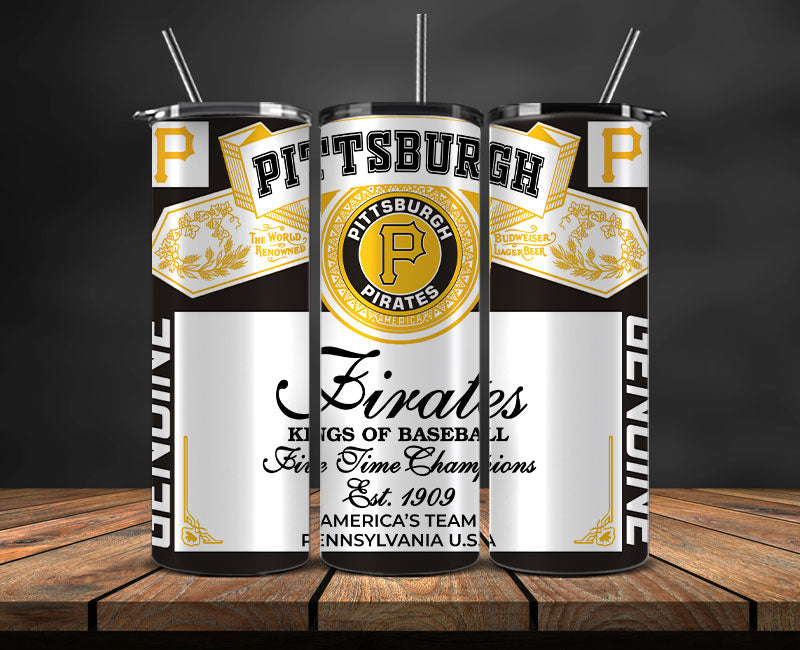 Pittsburgh Pirates Tumbler Wrap, MLB Tumbler Pn , MLB Tumbler Wrap Design New-80