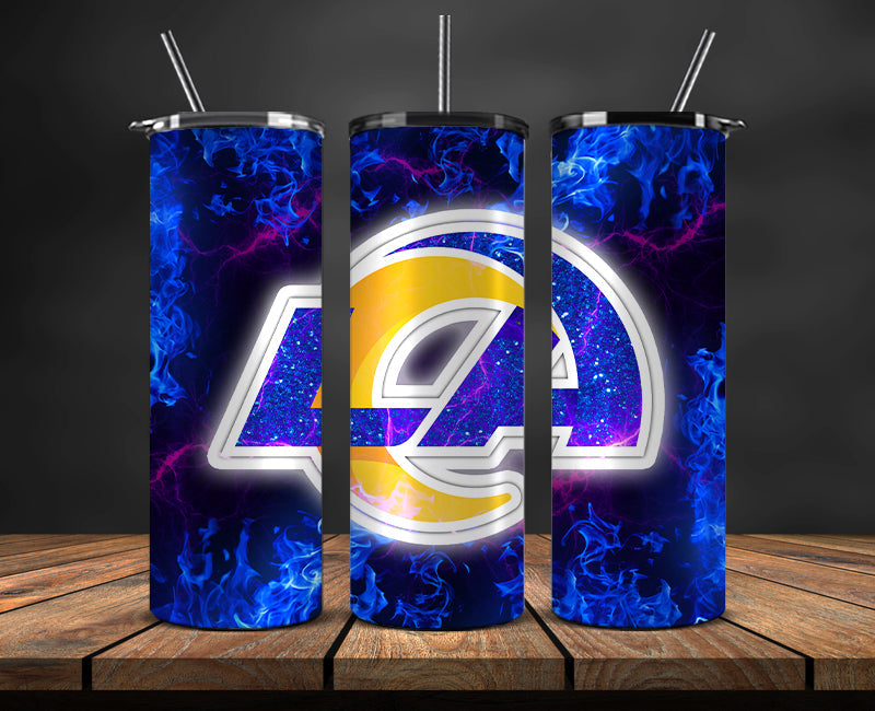 Los Angeles Rams Tumbler, Rams Logo Tumbler ,NFL Season 2023, Design 82
