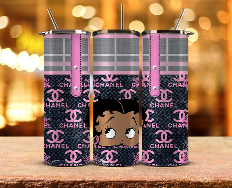 Chanel Tumbler Wrap, Chanel Tumbler Png, Chanel Logo,Luxury Logo Brand 08
