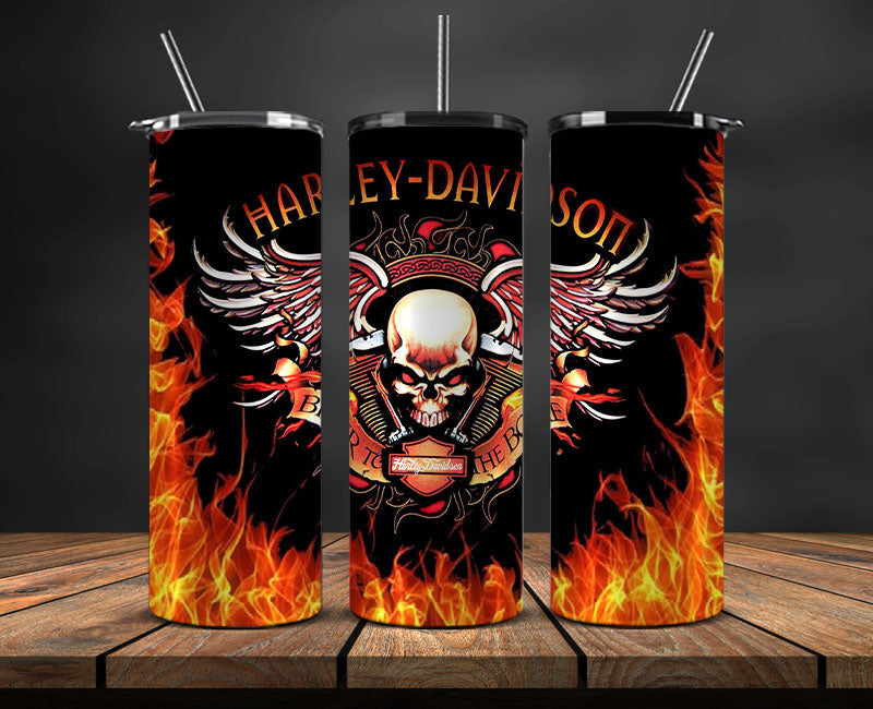 Harley Skinny Tumbler Png, Motor Harley Digital Tumbler Wrap, Moto Tumbler Wrap 08
