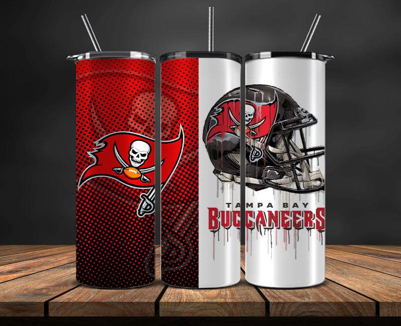 Tampa Bay Buccaneers Tumbler Wrap, NFL Logo Tumbler Png, NFL Design Png-08