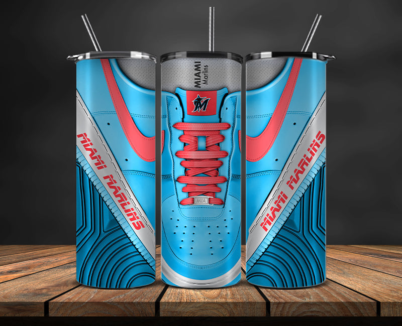 Miami Marlins Tumbler Wrap, Air Force Mlb Tumbler , Baseball Tumbler Wrap 08