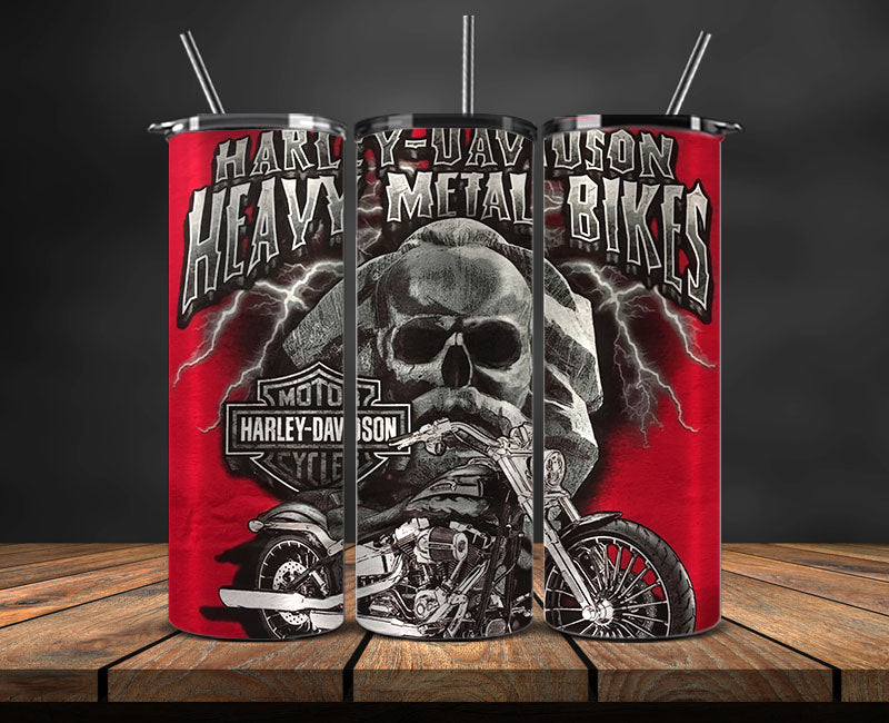 Harley Skinny Tumbler Png, Motor Harley Digital Tumbler Wrap, Moto Tumbler Wrap Design 93