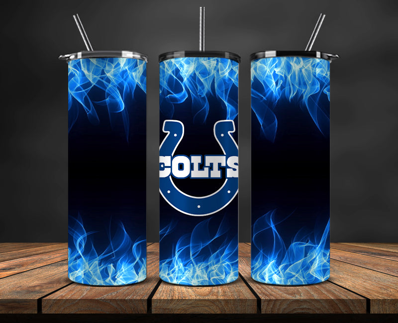 Colts Tumbler Wrap ,Tumbler 20oz with fire effect 09